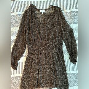 Nordstrom’s Socialite brand floral print sheer dress. Size medium.